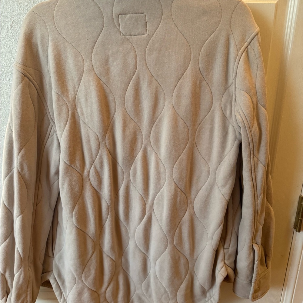 Women's Quilted Jacket - Beige - Picture 5 of 5